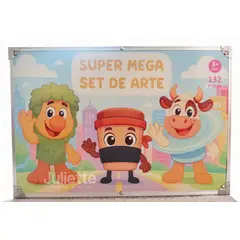 GENERICO - KIT DE DIBUJO 132PCS EN MALETA DISEÑO ALEATORIO DETRALALERO TRALALA