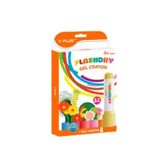 Y PLUS - Crayones Gel Flashdry (Estuche X 12)
