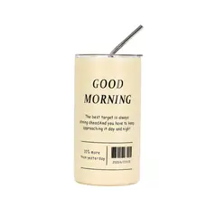 GENERICO - Tomatodo Térmico de metal Mug Amarillo 600ml