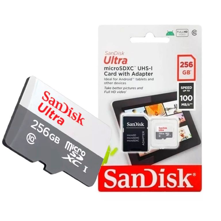 Memoria Micro SD Ultra 256GB 100MBS