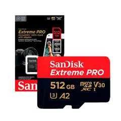 SANDISK - Memoria Micro SD Extreme Pro 512GB 200MBS