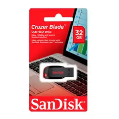 SANDISK - Memoria 32GB Cruzer Blade USB 20 Negro