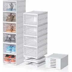 GENERICO - Organizador de Calzados de 6 Niveles Multiusos Color Blanco