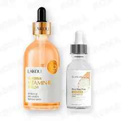 BIOAQUA - KIT SERUM VITAMINA C LAIKOU 100ML Y ESENCIA DE ARROZ 30ML
