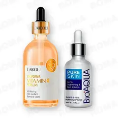 BIOAQUA - KIT SERUM VITAMINA C LAIKOU 100ML Y SERUM ANTIACNÉ 30ML