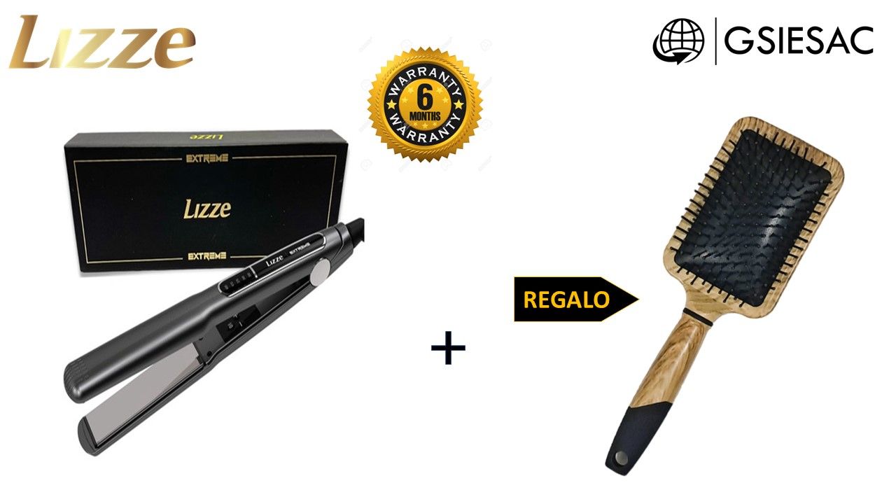 PACK PLANCHA DE CABELLO EXTREME + REGALO CEPILLO PALETA NEGRO