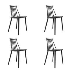 NIHM - Set x4 Silla de Comedor Dubuffet Negro