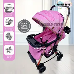 EBABY - Coche Mecedora de Lujo «SEULGI» Dark Pink