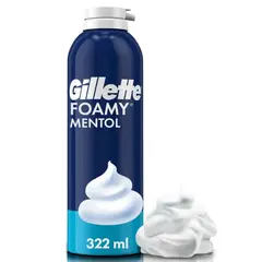 GILLETTE - Espuma para Afeitar Foamy Mentol 322ml