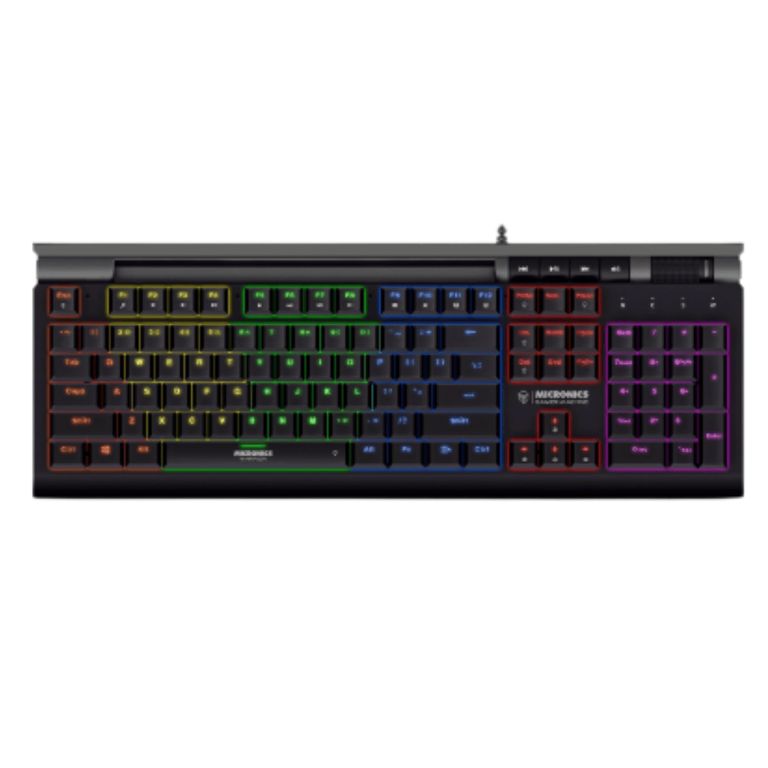 Teclado mecanico gamer rgb warrior mic GK1000