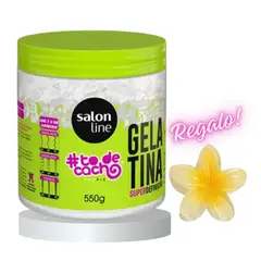 SALON LINE - Gelatina Súper Definición todecacho de Alta Fijación Cabello Rizado