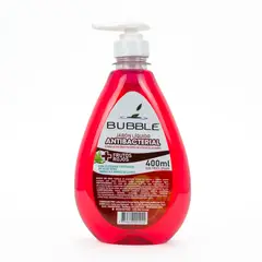 BUBBLE - Jabón Líquido Antibacterial Frutos Rojos Fco 400 Ml