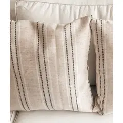 GENERICO - Cojín Fiorenza lino algodón beige