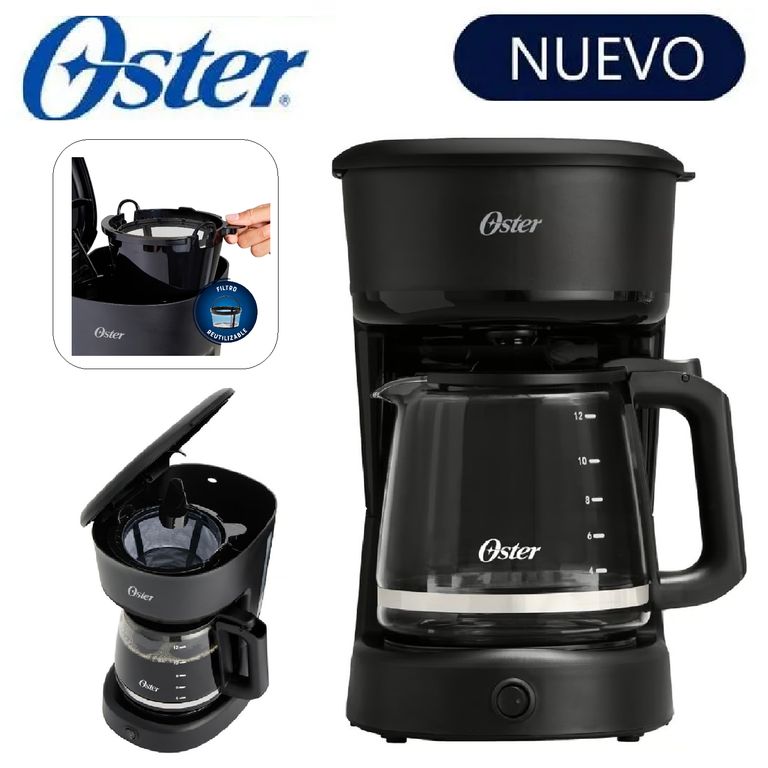 Cafetera 12tz de filtro reutilizable BVSTDCS121B -Negra