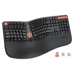MEETION - Combo Teclado con Mouse Recargable Director C2 NEGRO