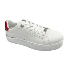 MAFALDA - Zapatillas Urbanas Mujer Blanco Rojo
