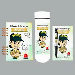 M MATIX SHOP - Matix- Regalos Personalizados - Box Policía - Cumpleaños