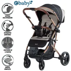 EBABY - Coche Maleta de Lujo RUDI Beige