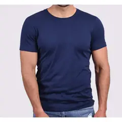 GENERICO - POLO CON CUELLO REDONDO COLOR AZULINO