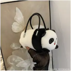 INSPIRA MARKET - Bolso Cartera Capibara Panda Kawaii Niños y Niñas de Felpa