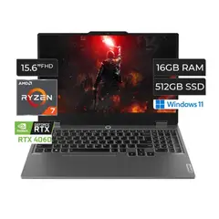 LENOVO - Laptop Loq Ryzen 7 7435HS RAM 16GB SSD 512GB RTX 4060 8GB 156 FHD 144HZ