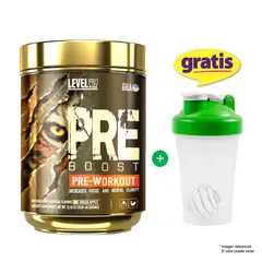 Level Pro - Pre- Entreno Pre Boost 352gr Fruit Punch + Shaker