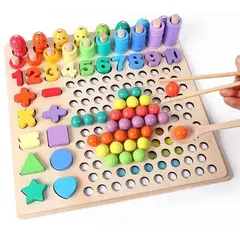 LA TIENDITA DE ALE APRENDE JUGANDO - Tablero Montessori 5 en 1 La tiendita de Ale Logaritmo