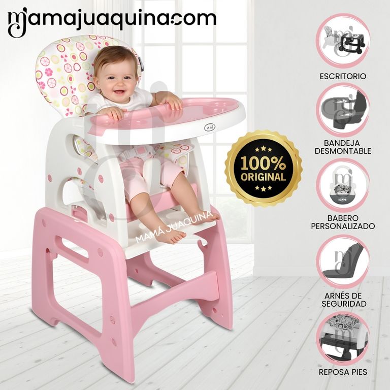 Silla de Comer 3 en 1 «VELLYER» Pink