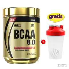 LEVEL PRO - PRO BCAA 8.0 1080 GR AMINOÁCIDOS FRUIT PUNCH + SHAKER