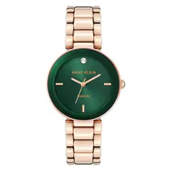 ANNE KLEIN - Reloj pulsera con detalles de diamantes - Oro rosaverde