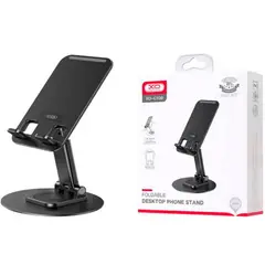 XO - Soporte XO-C108 Plegable De Escritorio Para Celular Negro