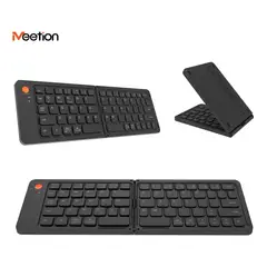 MEETION - Combo Mini Teclado Plegable con Mouse Inalámbrico BTC001