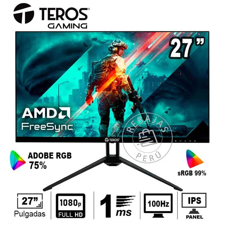 Monitor 27 FHD IPS 100Hz 1ms FreeSync HDMIVGA VESA