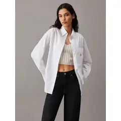 CALVIN KLEIN - BLUSA WOVEN LABEL RELAXED SHIRT