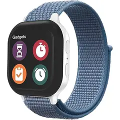 GENERICO - Correa Nylon para Apple Watch y Smartwatch 42 / 44 / 45 / 49mm Celeste
