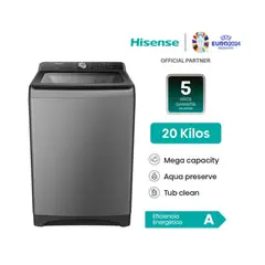 HISENSE - LAVADORA 20kg Carga Superior WT3T2023UT