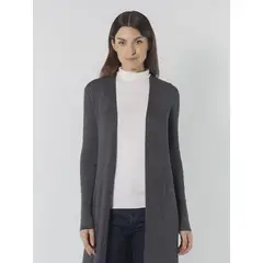 CALVIN KLEIN - SWEATER LONG OPEN RIB CARDI CK