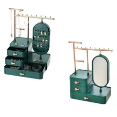 GENERICO - Joyero con cajones porta aretes y ESPEJO