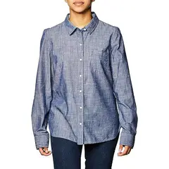 TOMMY HILFIGER - BLUSA ROLL TAB- CHAMBRAY TH