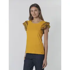 TOMMY HILFIGER - BLUSA MXMD PUF SLV EYELET