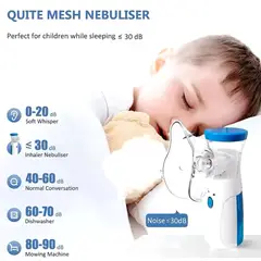 GENERICO - NEBULIZADOR PORTATIL AZUL PARA ADULTOS Y NIÑOS
