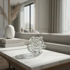 CONCEPTS LIFE - Adorno Nudo Decorativo Incoloro 09x09x09 cm