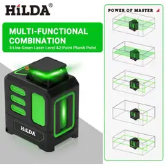 HILDA - NIVEL LASER 5 LINEAS LASER VERDE ORIGINAL