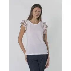 TOMMY HILFIGER - BLUSA MXMD PUF SLV EYELET