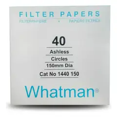 GENERICO - PAPEL FILTRO WHATMAN 40 de 150 mm CAJA X 100 UNIDADES