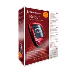 GENERICO - MEDIDOR DE GLUCOSA MARCA RUBY MAS 10 TIRAS Y 10 LANCETAS