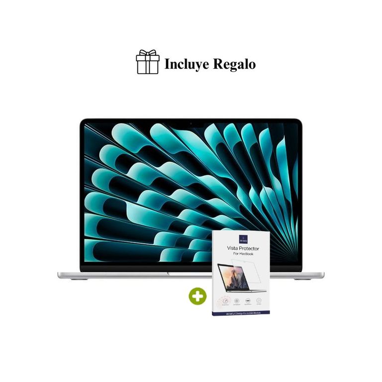 Nueva MacBook Air M5 13” 16GB RAM + 512GB (Teclado Ingles) - Silver 2026 + Regalo
