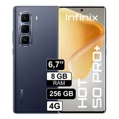 INFINIX - Celular Hot 50 PRO Plus 256GB 8GB Ram Negro Pantalla FHD+ 120Hz 50MPX