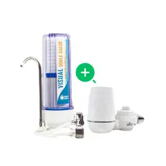 AGUA SANA - Combo Purificador Visual Doble Salud+ Purificador Mini