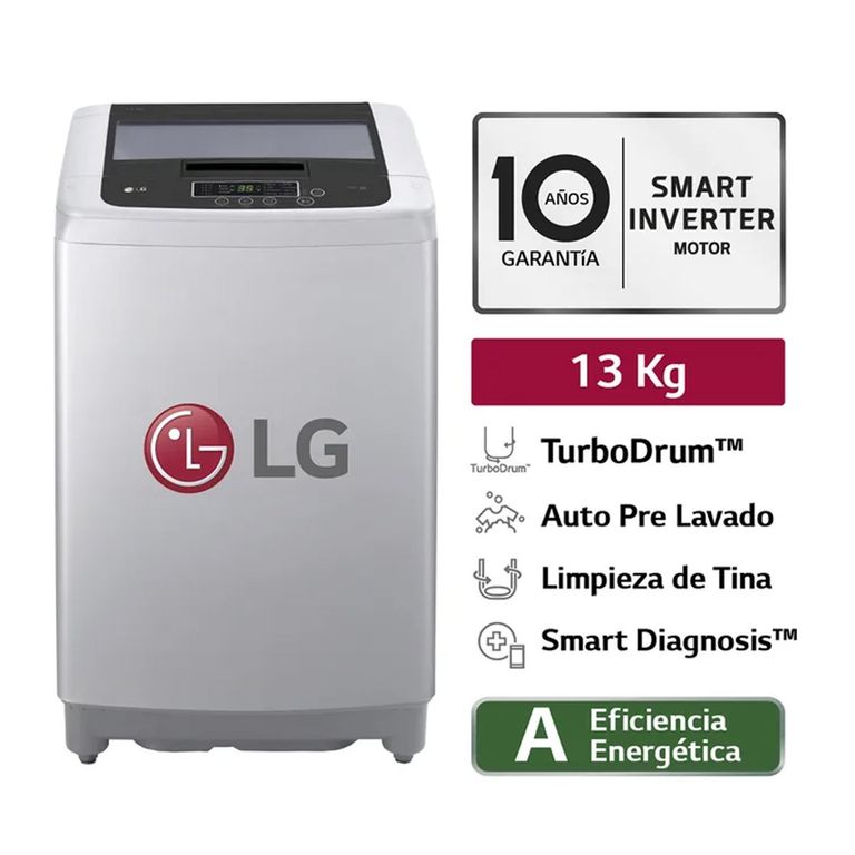 Lavadora 13KG TurboDrum Smart Motion WT13DPBK Gris